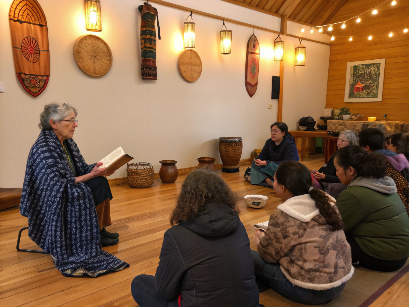 Community members participating in an outreach workshop